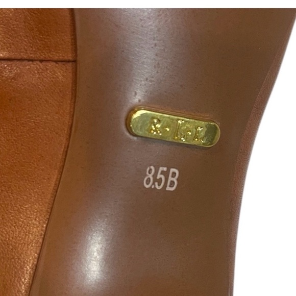 Lauren Ralph Lauren Kitten Heel Leather Pumps in Tan Women’s Sz 8.5 - Picture 8 of 8